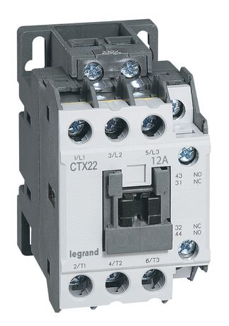 Контактор CTX3 22 3P 12A 1но1нз ~24В | 416090 Legrand