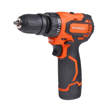 АКБ Li-Ion 12В 2.0Ач 35Нм съемный патрон 1/4 HEX 2 скорости кейс PATRIOT 180201369 Дрель-шуруповерт аккумуляторная бесщеточная BR 369Li две