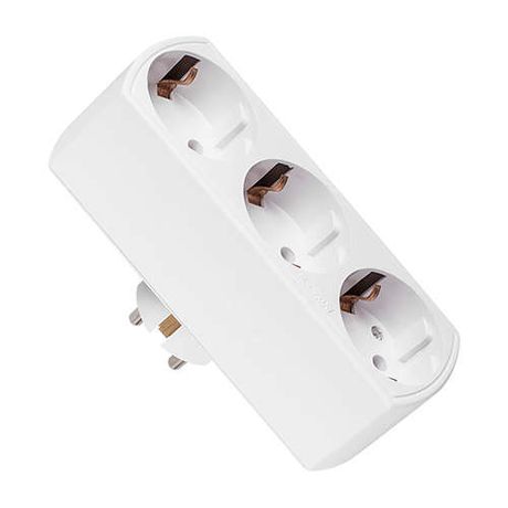 Разветвитель AD-3G-T 16А/3.5кВт з/к JAZZway 4895205004665