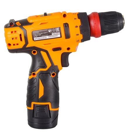 Вихрь 72/14/33 Дрель-шуруповерт аккумуляторная ДА-12Л-2КC (2.0А.ч) (съемный патрон)