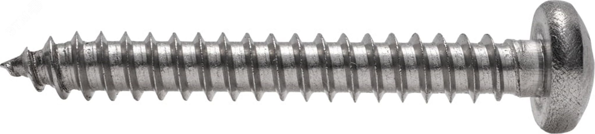 Саморез с полукруглой головкой DIN 7981 4,2x 9,5 A2 - А2 4,2х9,5/1000 КМП