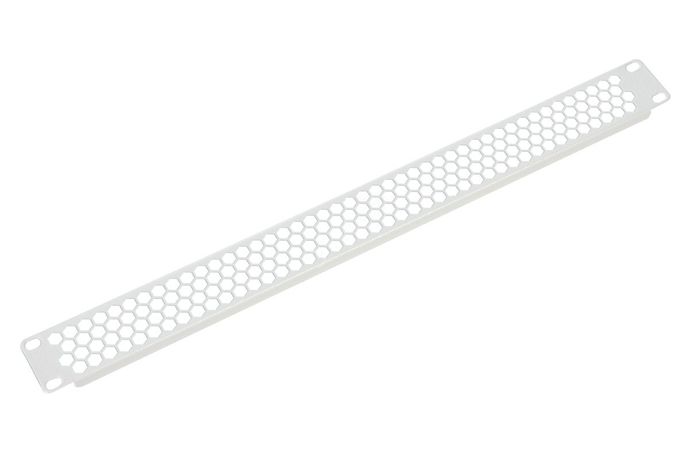 Фальшпанель в шкаф 19" 1U перфорированная, цвет черный | ФП-1.4-9005 ЦМО