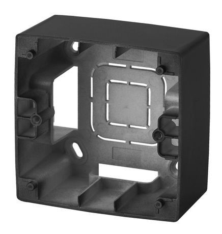 Коробка наклад. монтажа 1 пост Эра12 антрацит 12-6101-05 ЭРА Б0043164