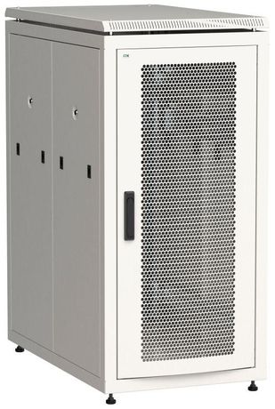 Шкаф напольный сетевой 19'' LINEA N 28U 800х1000мм перфорированная передняя дверь. задняя серый - LN35-28U81-PP IEK
