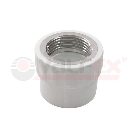 Муфта комбинированная 25x3/4' ВР полипропиленовая PPR белая - 10129025-PRO VALFEX