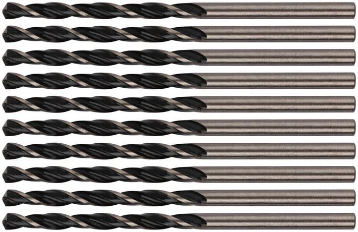 Сверло по металлу HSS черненые 3.0х61мм (уп.10шт) FIT 33530 РОС