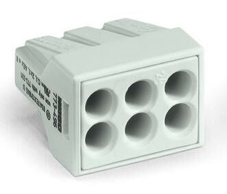 Клемма 6-проводная; 0.75 … 2.5 кв.мм, Ex светло-серая (уп/50шт) | 773-496 WAGO