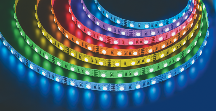 Лента светодиодная NLS-5050RGB60-14,4-IP20-12V-Pro R5 14,4Вт 12В RGB IP20 5м | 71446 Navigator NLS-PRO 18546