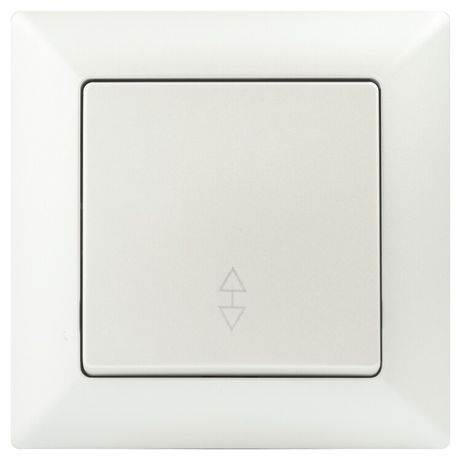 Переключатель Intro Solo 4-103-06 одноклавишный 10А-250В, IP20, СУ, перламутр | Б0053582 ЭРА