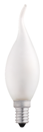 Лампа накаливания ЛОН 60Вт E14 220В CT35 frosted свеча на ветру | 3321482 Jazzway