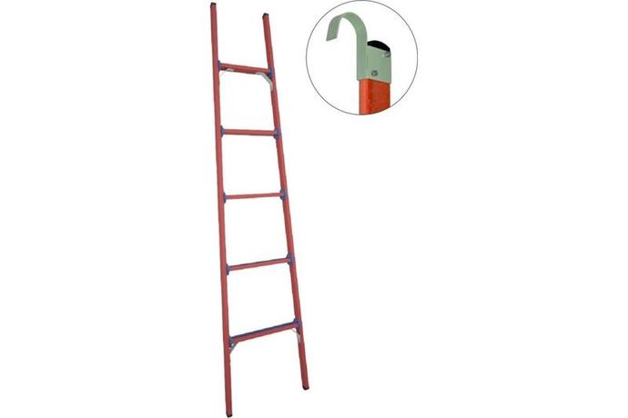 Лестница стеклопластиковая приставная диэлектр. ЛСПД-2.0 Евро К крюки Диэлектрик Д471533