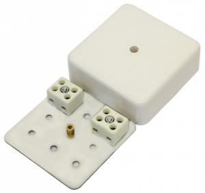 Коробка монтажная огнестойкая керамич. 7403-4 4 контакта до 6кв.мм IP41 75х75х28 МЕТА 245444