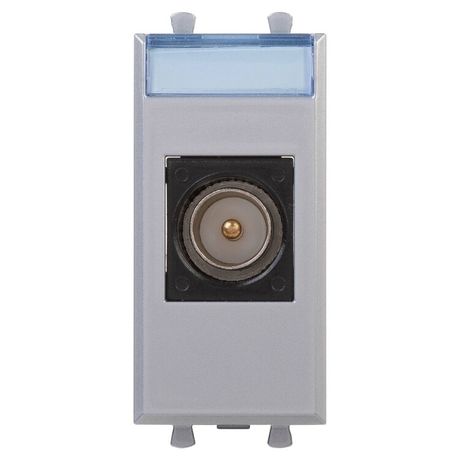 Розетка телевизионная одиночная TV 1мод. Avanti "Закаленная сталь" модульная DKC 4404501 ДКС