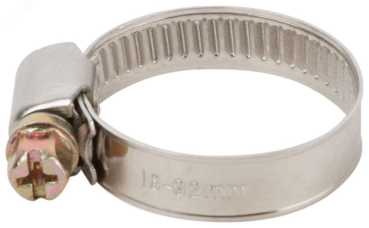 Хомут обжимной (нержавеющая сталь) 16-32 мм - 64277 РОС