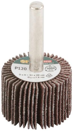 Диск лепестковый для дрели радиальный 30х20х6 мм Р 120 - 39558 РОС