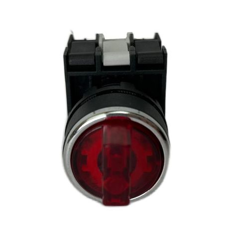 Переключатель с подсветкой светодиод 0-1 фиксацией (2НО) 12-30В перем. и пост. тока красн. EMAS B161SL20K