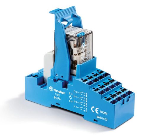 Интерфейсный модуль, электромеханическое реле; 4CO 7A; контакты AgNi; питание 12В AC; категория защиты IP20 | 58P480120060SPA Finder 58.P4.8.012.0060SPA