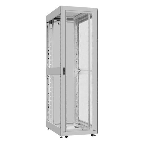 Шкаф серверный 42U 800х1000 передняя дверь: одностворчатая перфорированная IP20. задняя двустворчатая глухой металл IP51. боковые панели: без. цвет: серый RAL7035 - EX 8042.7350 SYSMATRIX