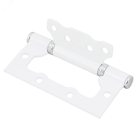 Петля Кунгур накл ПНУ-100 (2,5 мм) белая без врезки б/ш - 8483 ПТК