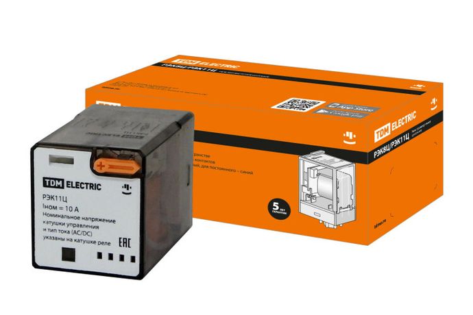 Реле РЭК11Ц/3 10А 12В AC (без разъема Р11Ц арт. SQ1503-0041) | SQ0701-0106 TDM