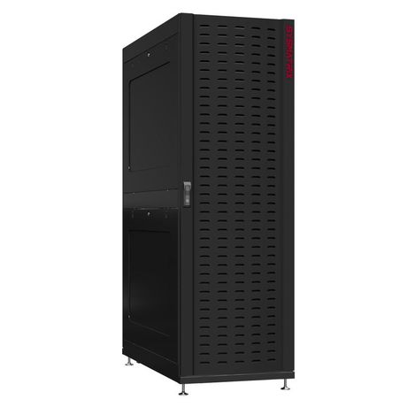 Шкаф серверный 45U 600х1200 передняя дверь: протект IP41. задняя двустворчатая перфорированная IP20. боковые панели: глухой металл. цвет: черный RAL9005 - NS 6245.9641 SYSMATRIX