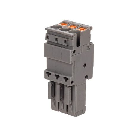 Штекер зажим push-in 3 точки подключения 2.5кв.мм сер. DKC VPR-P-2.5-3 ДКС