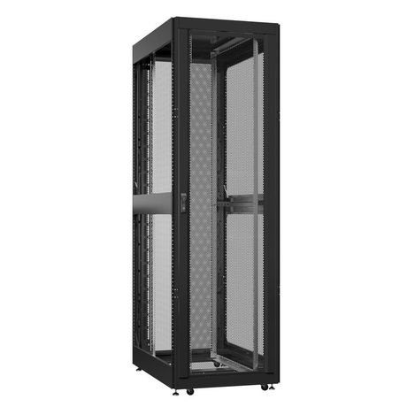 Шкаф серверный 42U 800х1200 передняя дверь: одностворчатая перфорированная IP20. задняя боковые панели: без. цвет: черный RAL9005 - EX 8242.9330 SYSMATRIX