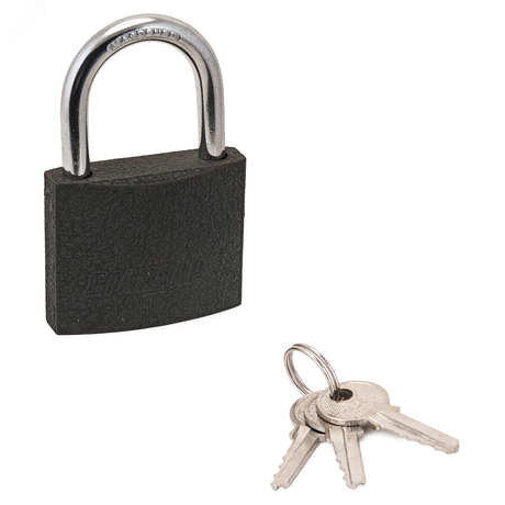 Замок навесной с цилиндровым механизмом секрета, СТАНДАРТ HG-360 серый - 4868 ПТК