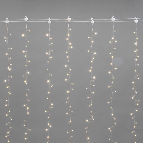 Гирлянда светодиодный занавес из росы "Фейерверк" 3х2м 600 LED IP20 230В тепл. бел. Neon-Night 315-856