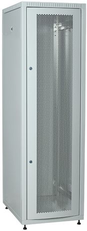 Шкаф LINEA E 42U 600х800мм двери 2шт перфорирова ная и металл черный - LE35-42U68-PM IEK