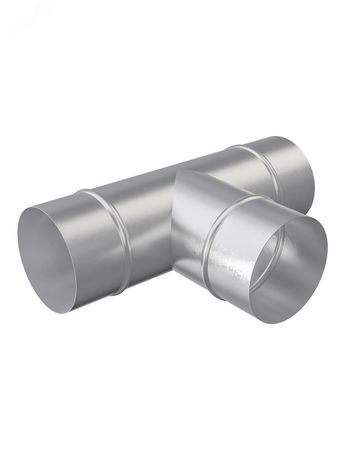 Тройник из оцинкованной стали для круглых воздуховодов D125 - 00-99136706 ЭРА 125TPG