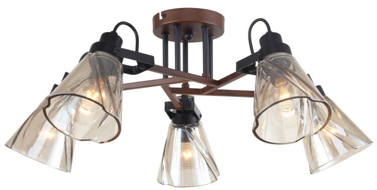 Люстра Clarissa 5098-305 5 х Е14 40 Вт лофт - кантри | Б0055506 Rivoli ЭРА