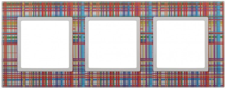 Рамка для розеток и выключателей прозрачный стекло ЭРА Elegance 14-5103-00 - Б0034505