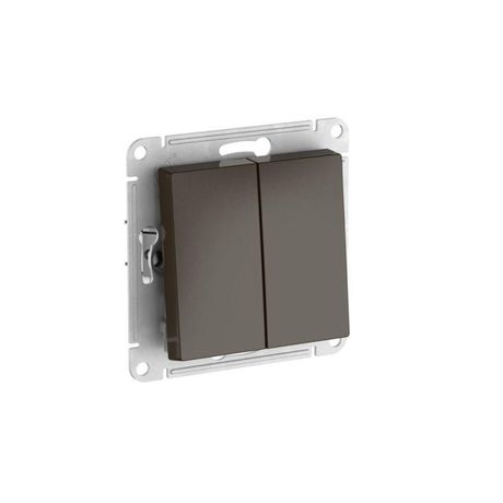Переключатель 2-кл. AtlasDesign (сх. 6/2) 10AX быстрозажим. клем. механизм мокко SE ATN000665S APC