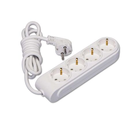 Удлинитель 4х10м с заземл. 16А IP20 защ. шторки Makel N4210083