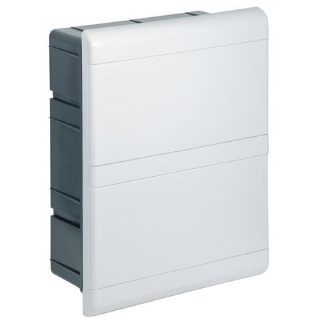 Щиток распределительный встраиваемый на 18 модулей с двумя непрозрачными дверцами белый IP40 (ЩРв-П-18) - 68118Б TYCO