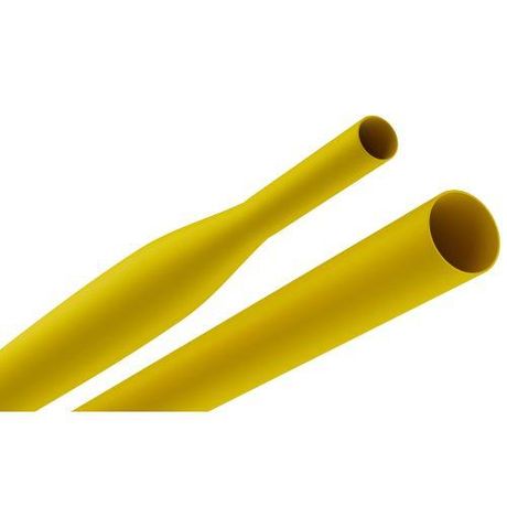 Трубка термоусадочная ТТУ нг-LS 8/4 жёлтая в отрезках по 1 м. NO-224-435 - Б0067672 ЭРА