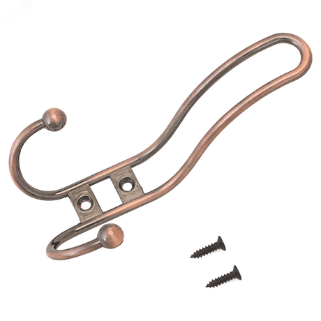 СТАНДАРТ 208 A AC старая медь - 10214 Крючок-вешалка трёхрожковый ПТК