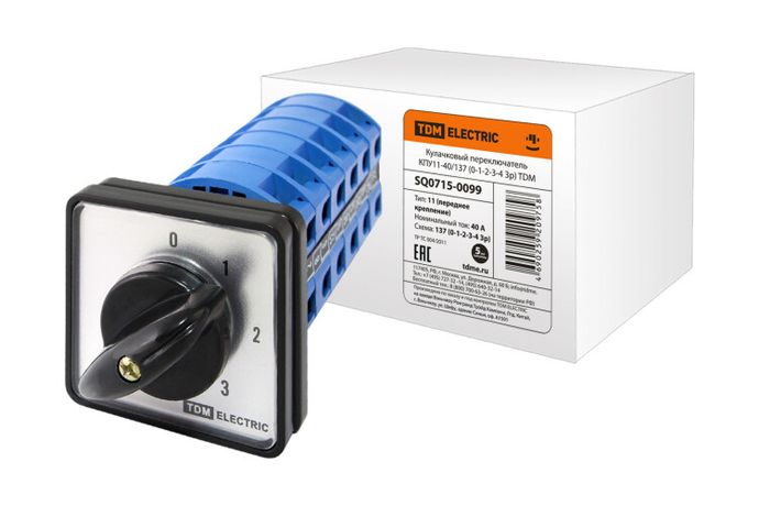Кулачковый переключатель КПУ11-40/137 (0-1-2-3-4 3р) | SQ0715-0099 TDM