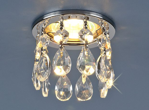 Светильник точечный встраиваемый 2055 MR16 CH/CL хром/прозрачный | a030711 Elektrostandard