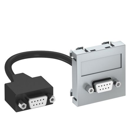 Мультимедийная рамка D-Sub9 Modul45 (серебристый) (MTG-DB9 F AL1) | 6104688 OBO Bettermann