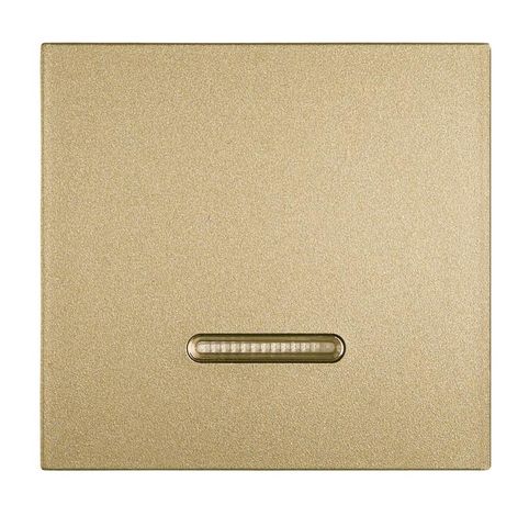 Клавиша проходного выключателя 1-кл. с подсветкой латунь Cellia Makel 2257721