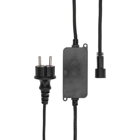 Контроллер с радиопультом для уличных гирлянд Сеть и Твинкл, черный | 217-204 NEON-NIGHT