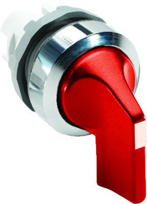 Переключатель M3SS4-20R (длинная ручка) красный 3-х позиционный без подсветки (только корпус) с фиксацией | 1SFA611213R2001 ABB
