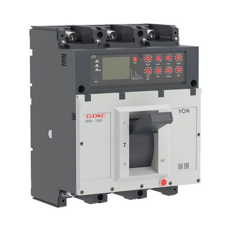 Выключатель автоматический 3P 1600А 100кА pro MNX1600M при AC415V расцепитель ETA YON MNX1600M3PETA1600 ДКС