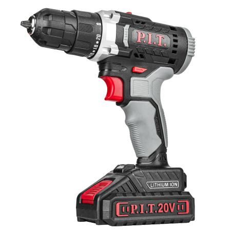Дрель аккумуляторная (20В, 30Нм, 2ск, 0-350/1350, БЗП 10мм, 2 акб 1,5Ач, ЗУ, кейс) - PSR18-D5 PIT