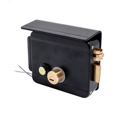 Замок накладной БУЛАТ ЗЭМн 650 ПП с защитной пластиной ДЛЯ КАЛИТОК И ВОРОТ электромех - 14095 ПТК