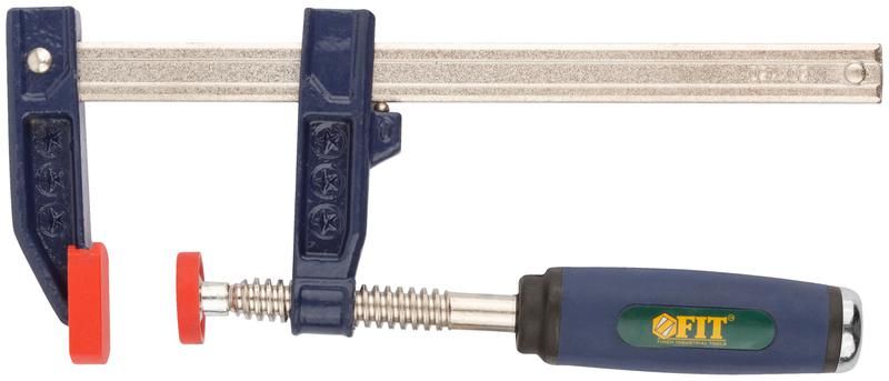 Струбцина тип ''F'' усиленная, мягкая ручка 50х150 мм - 59151 РОС