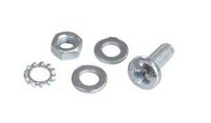 Комплект крепежа WZ-SB00-37-04-000 M6 с зубчатой шайбой (4 шт.)(винт М6х16-4 шт.,гайка М6-4шт.,шайба - 8 шт.,зубч. шайба 4 шт.) | 211864 Zpas