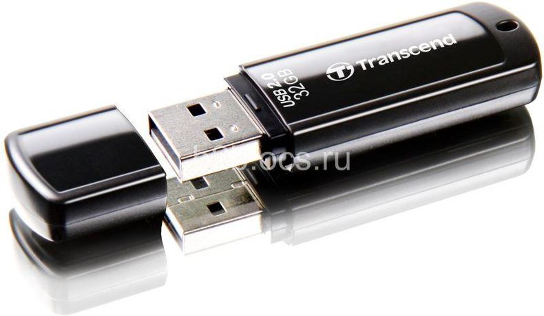 Флеш-накопитель TS32GJF350 32GB JetFlash 350 (Black) USB 2.0 Transcend 1000501692